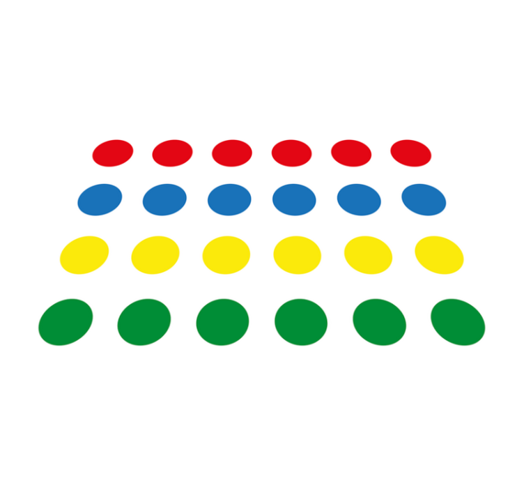 Vinyl koberec twister hra pre deti - Tenstickers