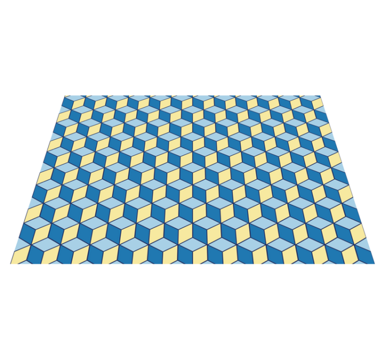 Vinylový koberec kuchynský 3d efekt geometrické koberce - Tenstickers