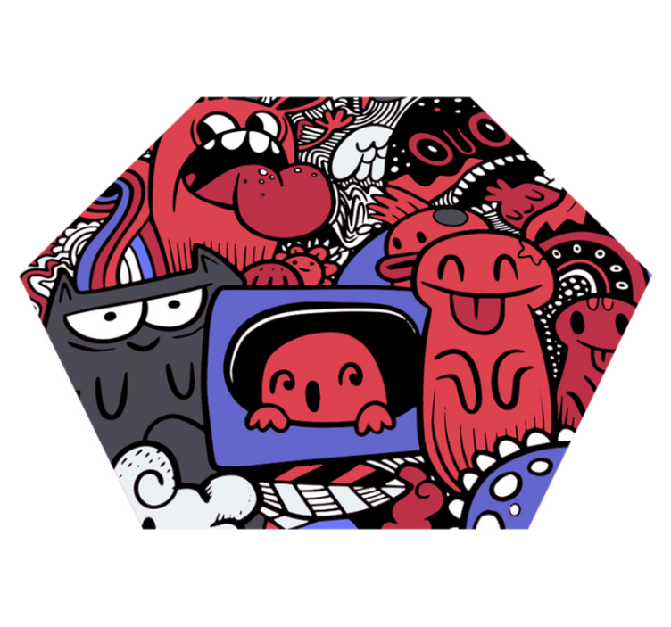 Cool graffiti tínedžerský vinylový koberec - Tenstickers