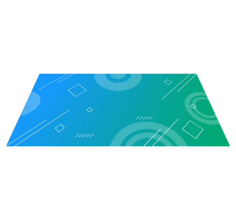 Modrá abstraktná geometrická tlač moderný koberec - Tenstickers