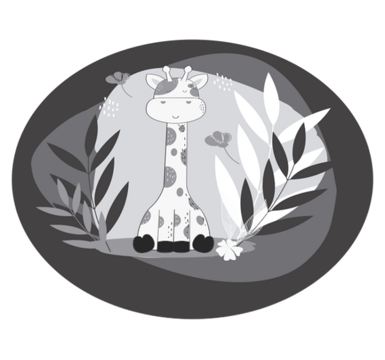 Roztomilý detský koberec so žirafou - Tenstickers