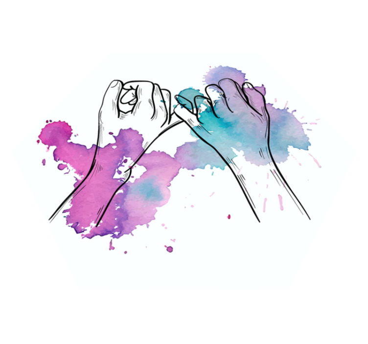 Farebný koberec pre milovníkov práškových párov - Tenstickers