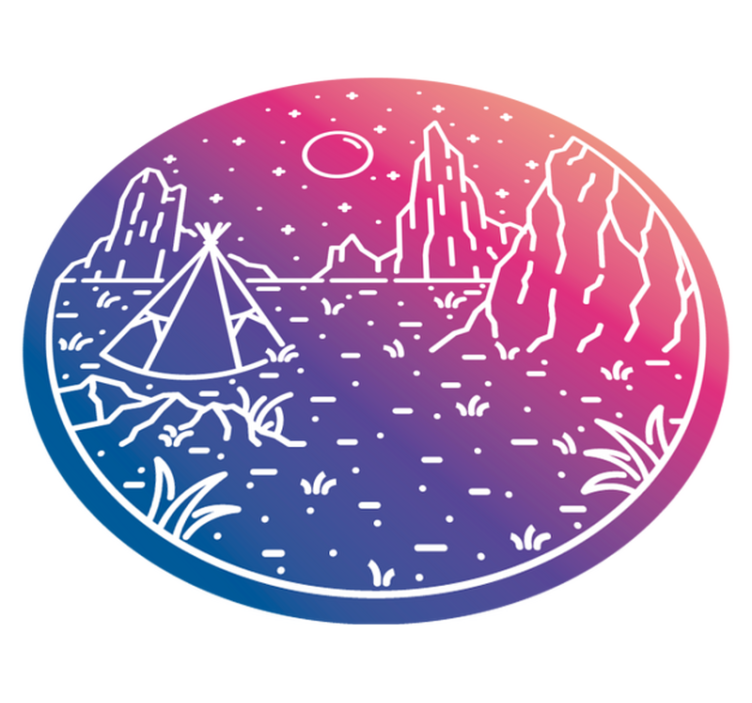 Nočný dezert ameriky moderný koberec - Tenstickers