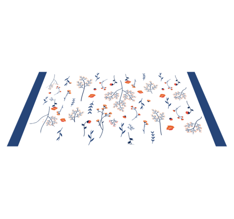 Botanický a tradičný štýl vinylový koberec - Tenstickers