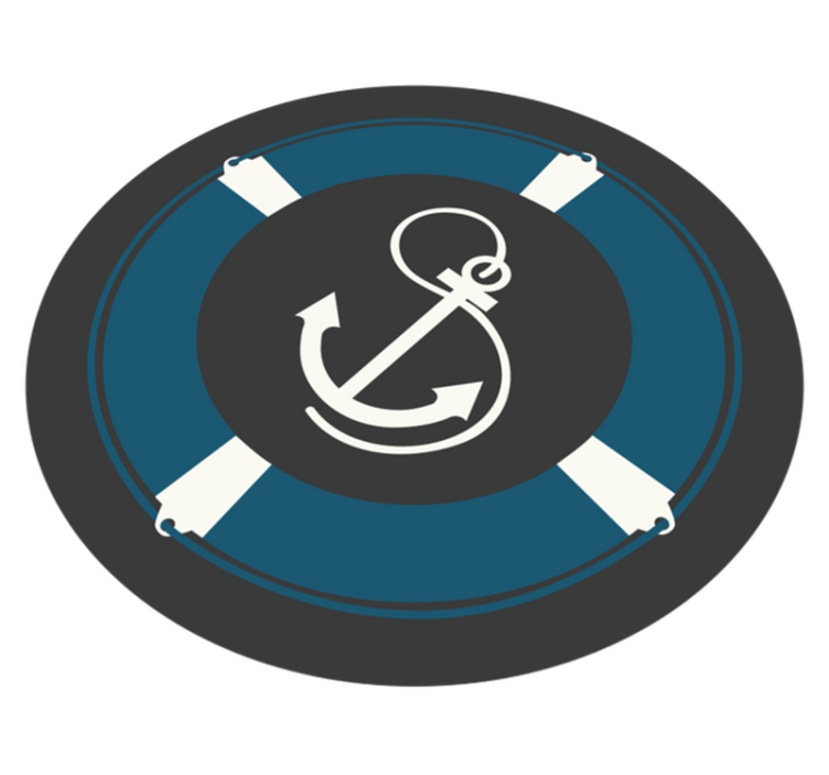 mozaika vinylový koberec námornícky kotviaci motív - Tenstickers