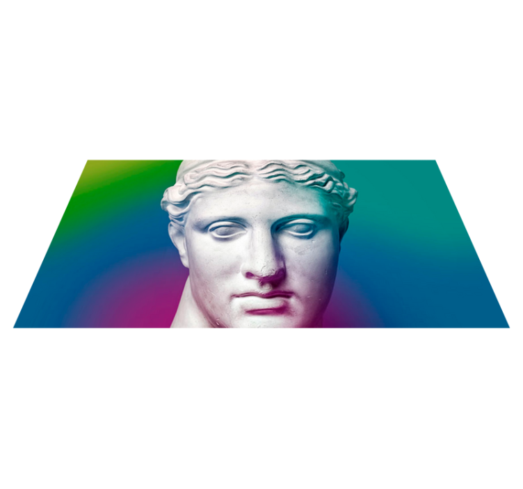 vinylový koberec minimalisticky sochársky gradient - Tenstickers