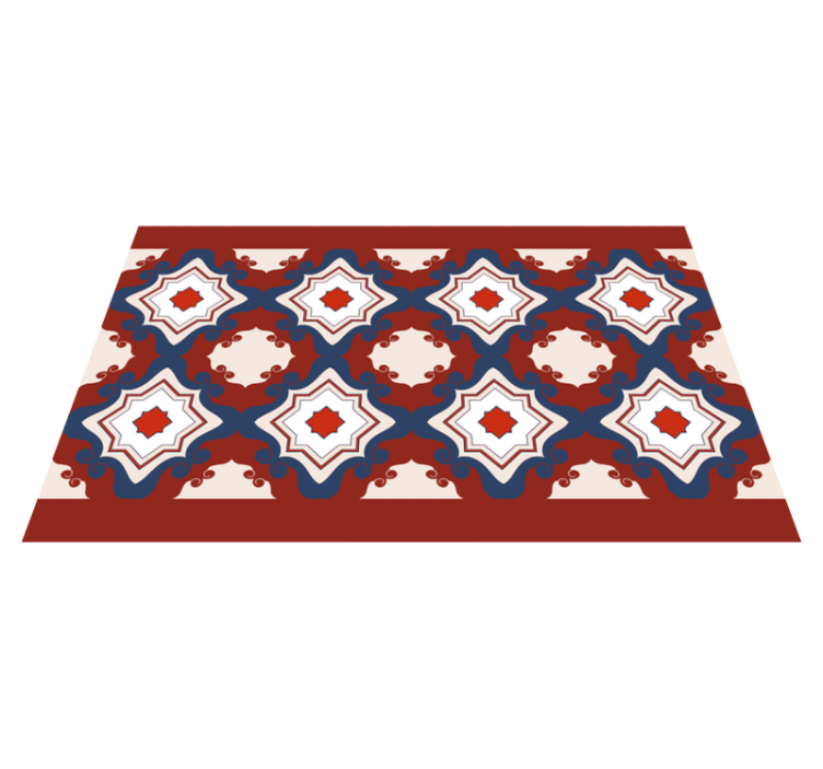 červené vinobranie dlaždice mozaika podlahové dlaždice - Tenstickers