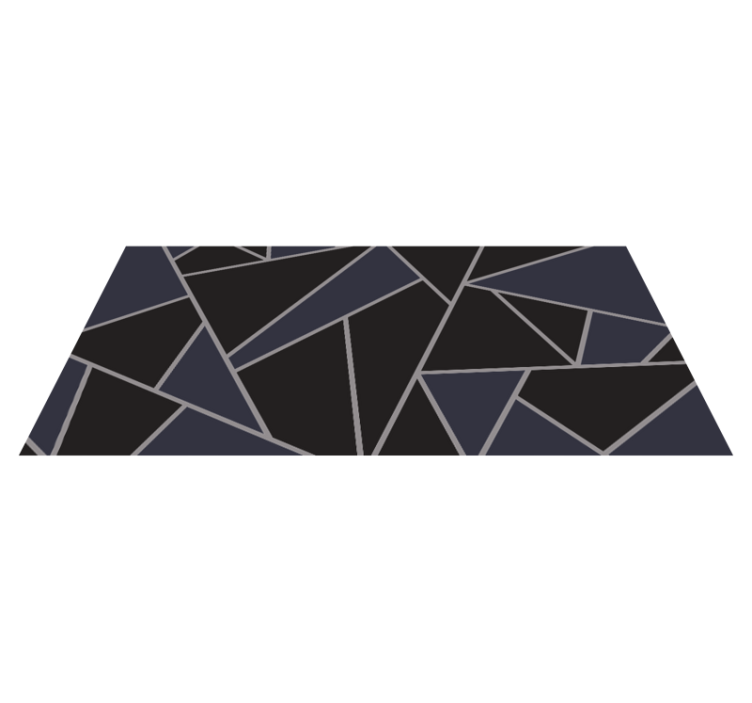 Vinylový koberec s geometrickými tvarmi v ostrých uhloch - Tenstickers