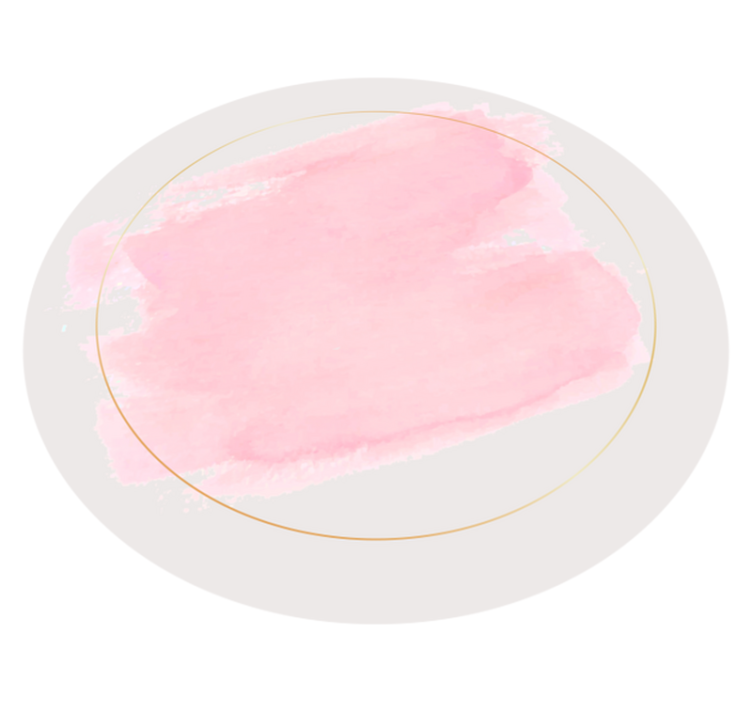 okrúhly vinylový koberec abstraktné botanické - Tenstickers