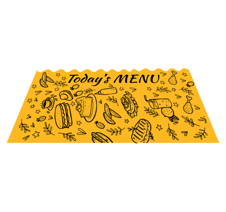 Dnešné menu kuchynská dlažba - Tenstickers