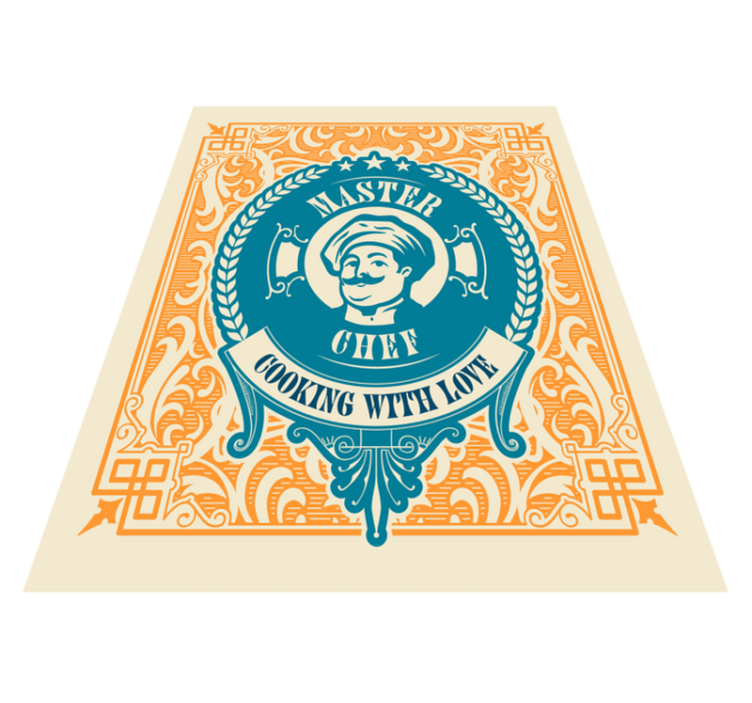 vinylový koberec citáty majster kuchár láska - Tenstickers