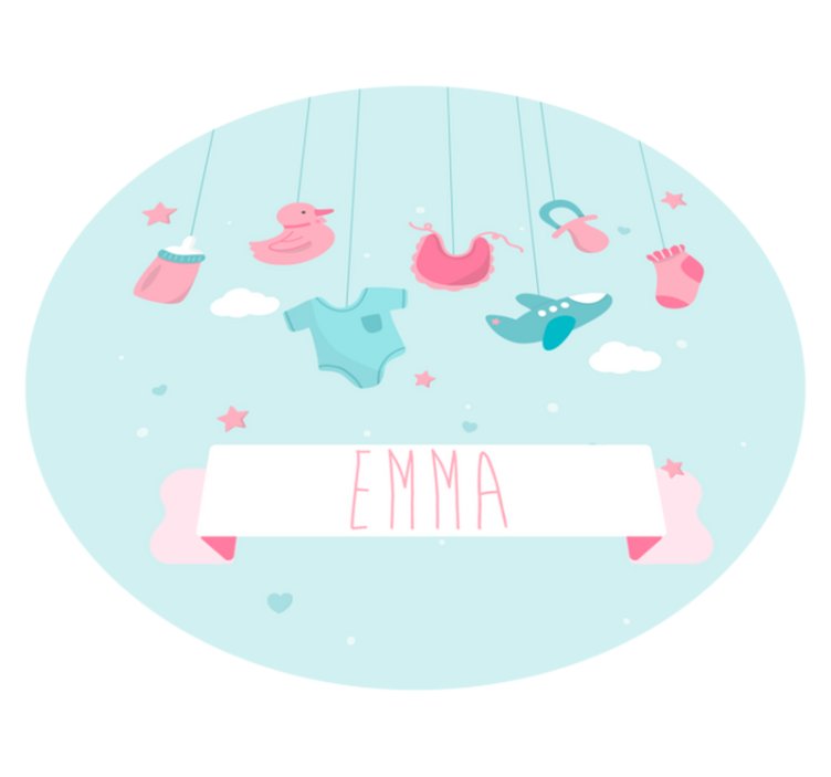 vinylový koberec pre bábätko personalizovaná škôlka - Tenstickers