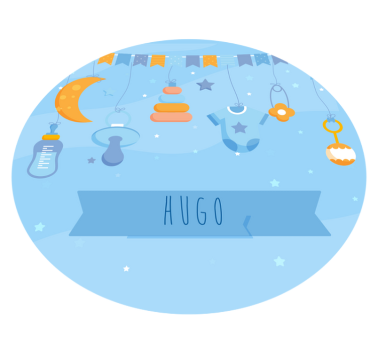 vinylový koberec pre bábätko prispôsobená výzdoba škôlky - Tenstickers