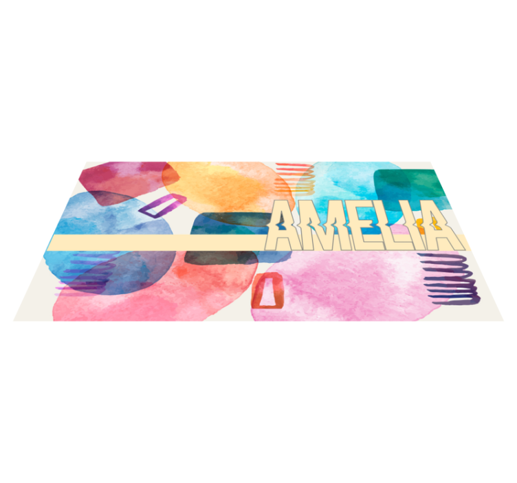 Personalizovaná maľovaná vinylová rohož - Tenstickers