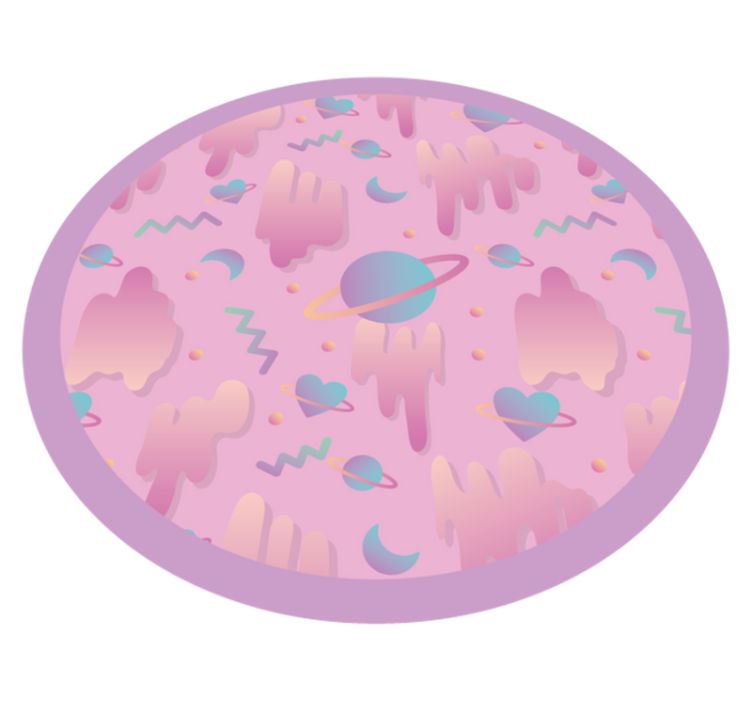 Sladkosti vo vesmíre detský vinylový koberec - Tenstickers