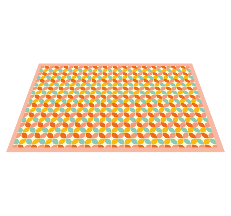 Vinylový koberec s geometrickými tvarmi hexagóny - Tenstickers