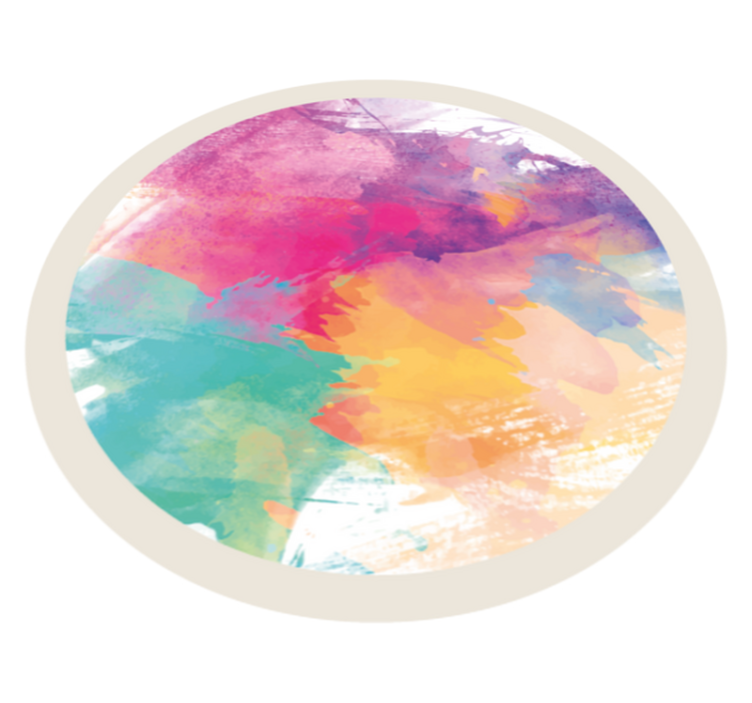 Abstraktné farebné prevedenie moderný koberec - Tenstickers