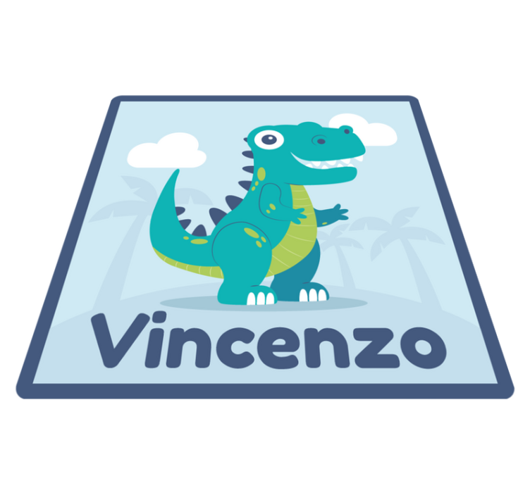 T rex dinosaurus personalizovaná podložka - Tenstickers