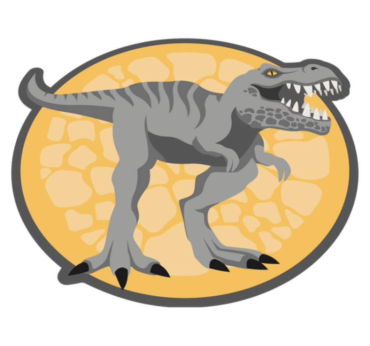 detský vinylový koberec kruhový dizajn dinosaura - Tenstickers