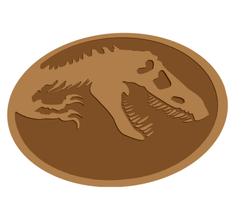 Vinylový koberec s kostrou dinosaura - Tenstickers