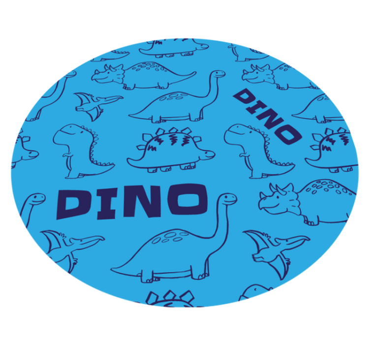 Rozkošný vinylový koberec so vzorom dinosaura - Tenstickers