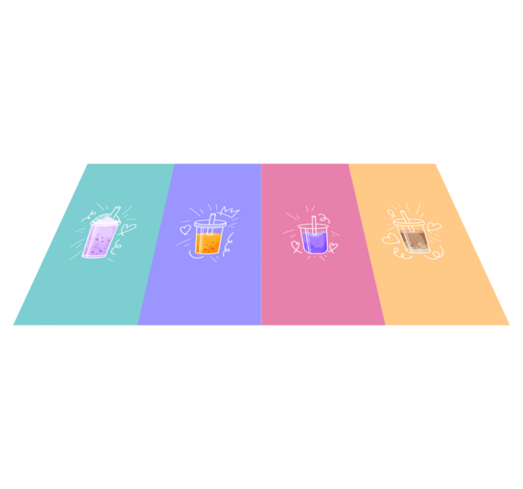 Kolekcia bublinková perleťová mliečna káva moderný koberec - Tenstickers