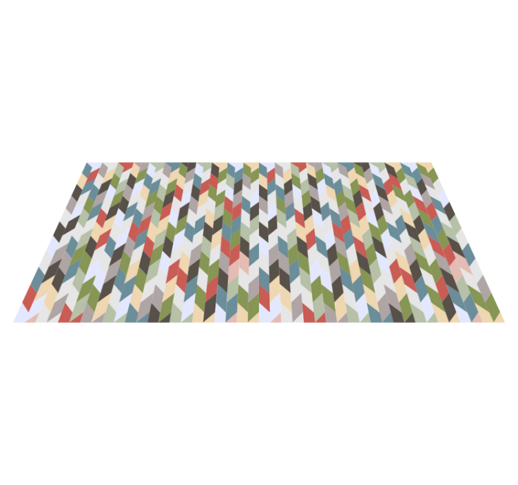 vinylový koberec s geometrickýmy tvarmi rybie spektrum - Tenstickers