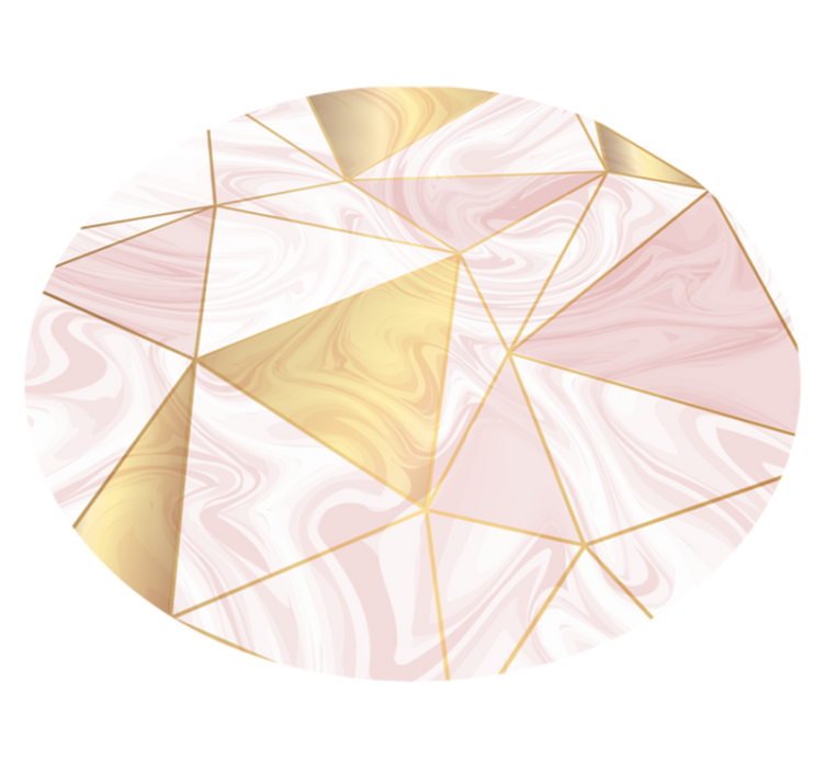Vinylový koberec s geometrickými tvarmi mramorová kompozícia - Tenstickers