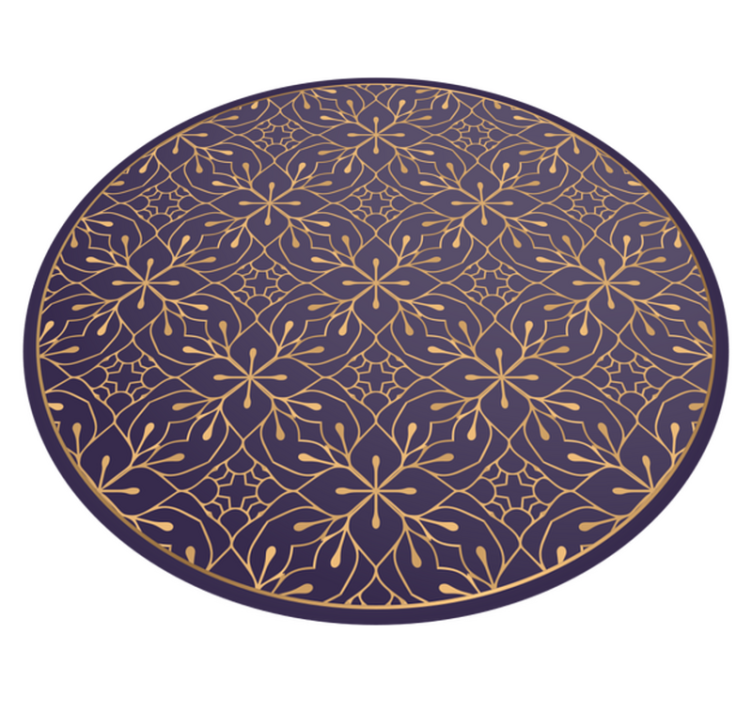 Mandala elegantný vintage vinylový koberec mandaly - Tenstickers