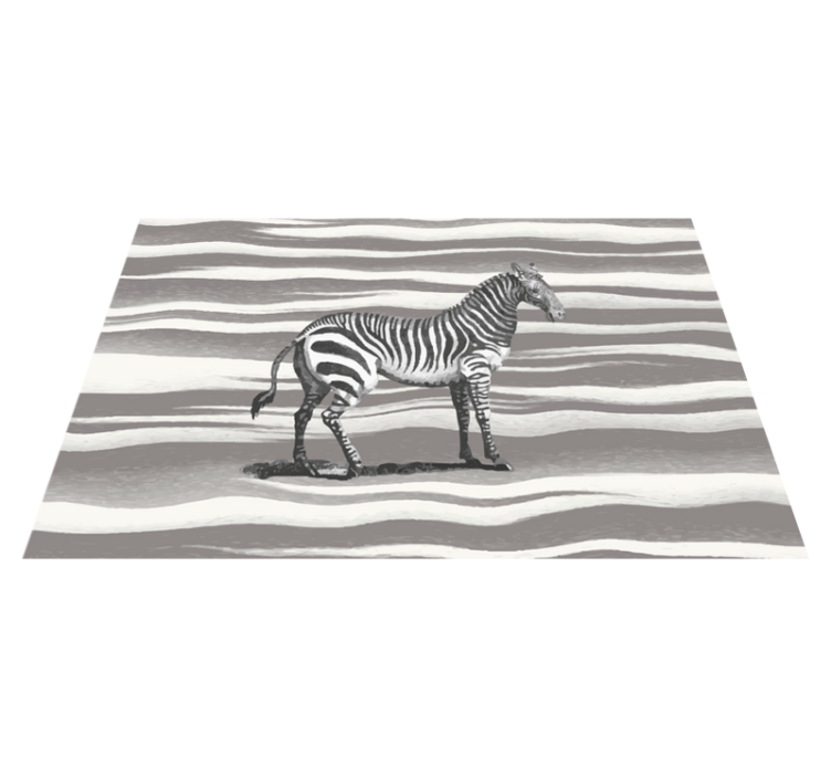 Vinylový koberec vintage zebra - Tenstickers