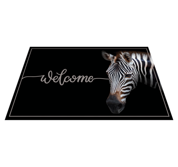 vinylový koberec citáty zebra uvítacia grafika - Tenstickers