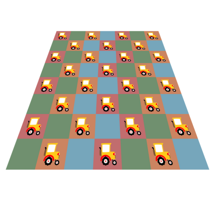 rôzne vinylové koberce pre deti vzor traktora - Tenstickers