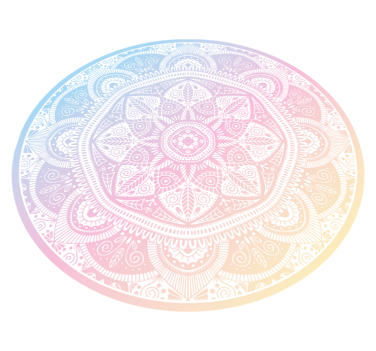 vinylový koberec mandala gradientová mandala - Tenstickers