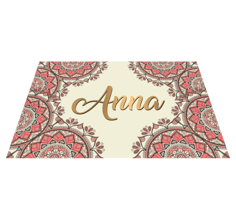 Orientálny mandala dizajn vinylový koberec - Tenstickers