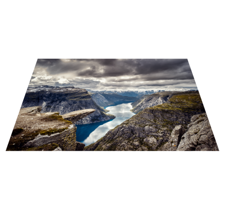 Vinylový koberec trolltunga nórsky prírodný - Tenstickers