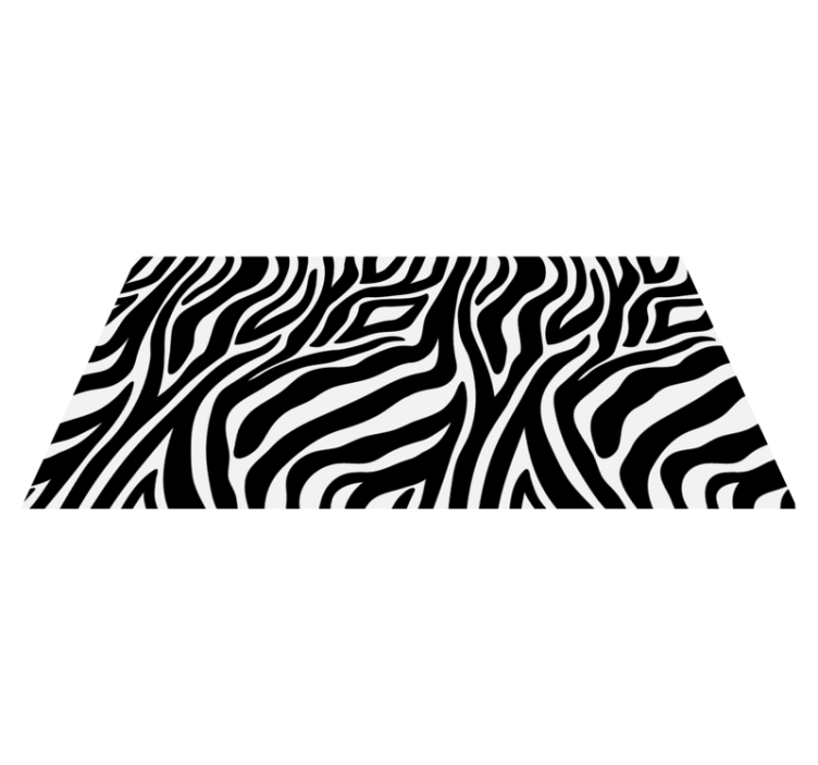 Vinylový koberec so zebra potlačou, zvierací potlač - Tenstickers