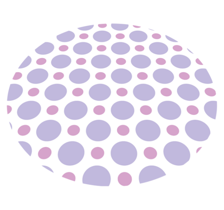 Fialové polka bodky geometrické vinylové koberčeky - Tenstickers