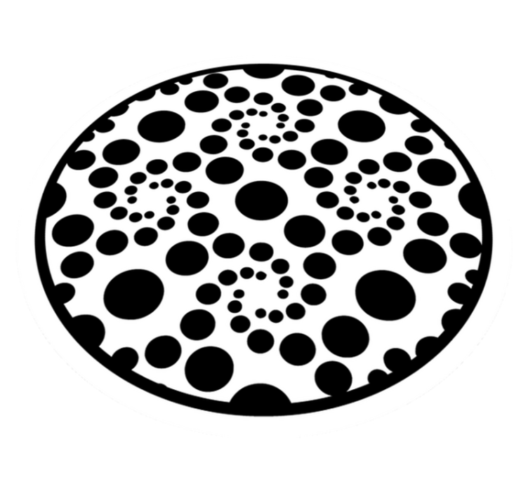Polka dot víri geometrické vinylové koberce - Tenstickers