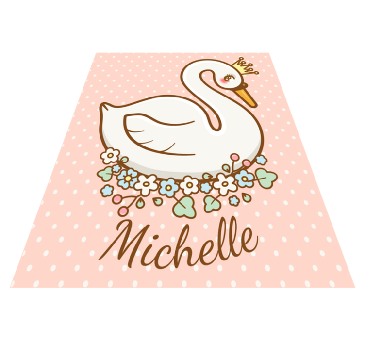Princezná polka dot personalizovaná podložka - Tenstickers