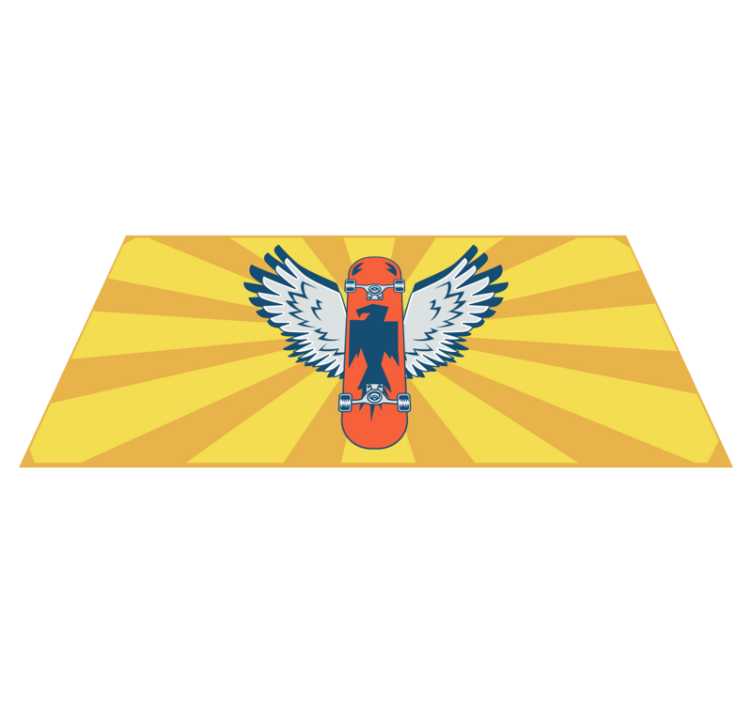 Oranžový skateboard pre teenagerov - Tenstickers