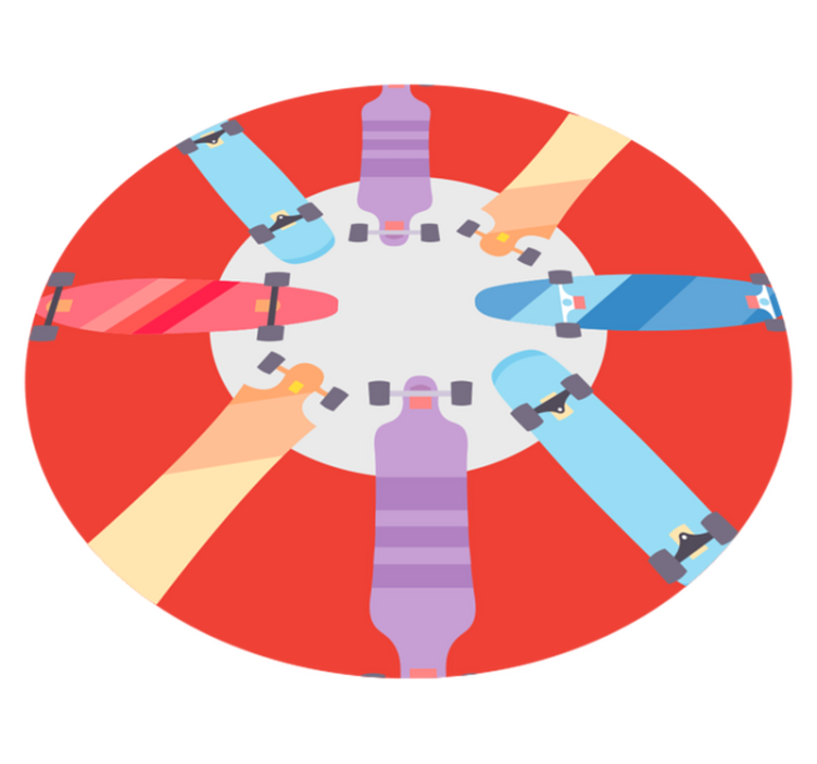 detský vinylový hry kruhová stolová hra - Tenstickers