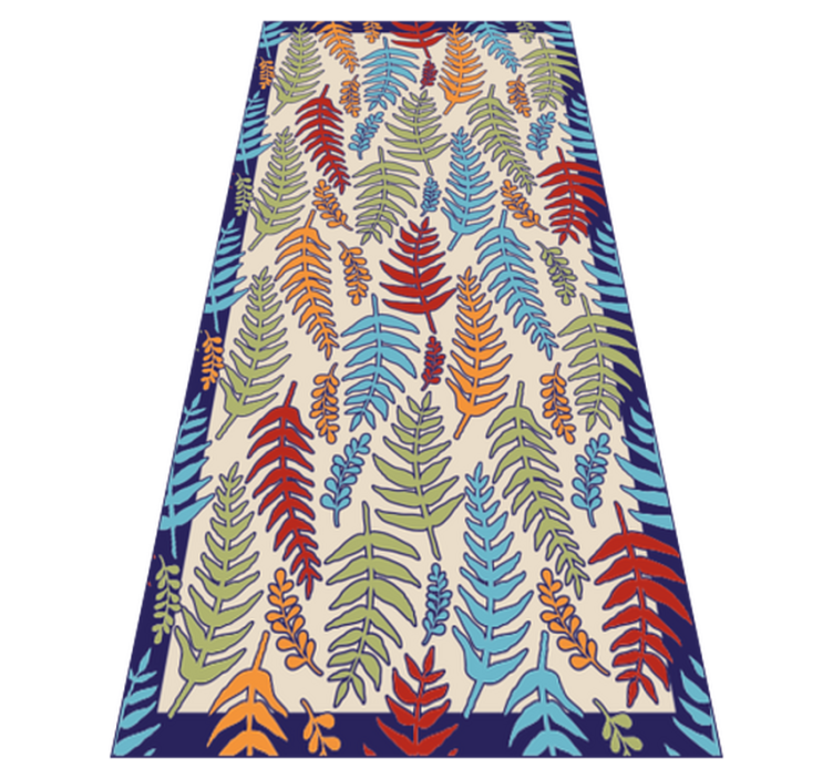 vinylový koberec s kvetmi botanické pruhy - Tenstickers