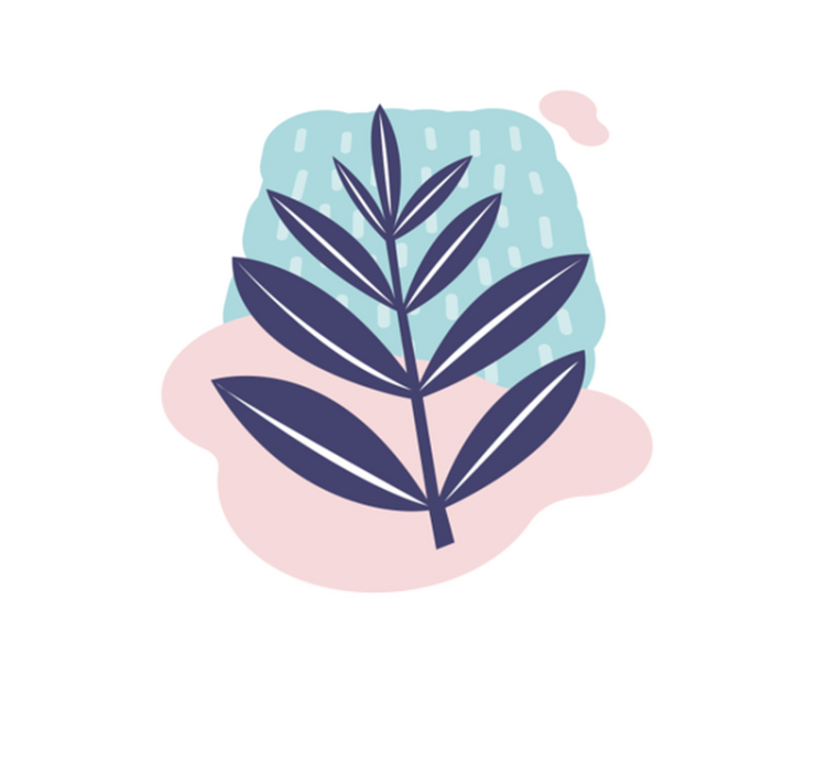 Abstraktné listové kvetinové koberce - Tenstickers