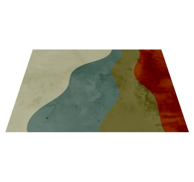 vinylový koberec do obývačky abstraktné vlnové vzory - Tenstickers