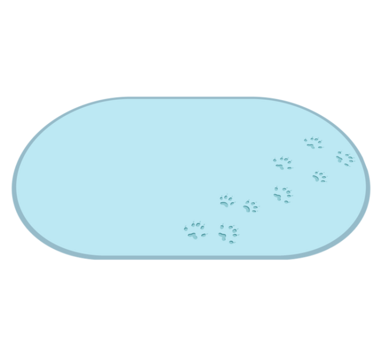 vinylové koberce zvieratá stopy odtlačkov labiek - Tenstickers