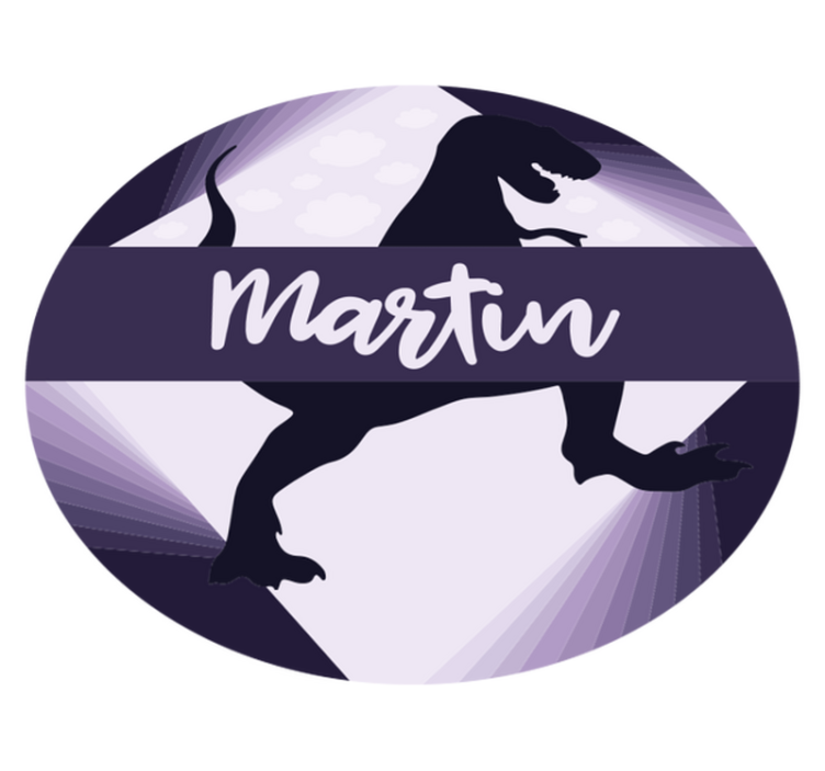 rôzne vinylové koberce pre deti velociraptor s menom - Tenstickers