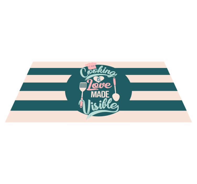 Varenie je viditeľnou podlahou v kuchyni - Tenstickers