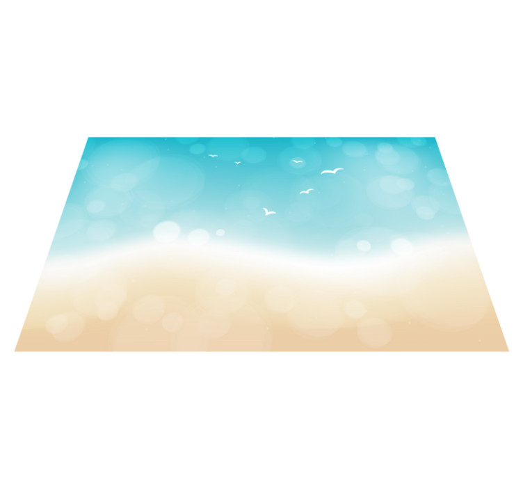 vinylový koberec do obývačky oceánsky vánok - Tenstickers