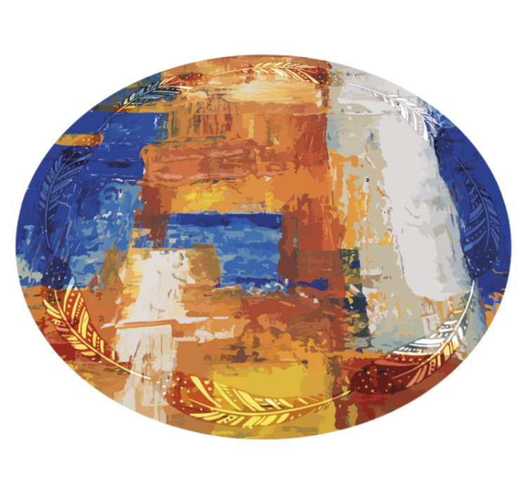 Boho abstraktný problémový koberec moderný koberec - Tenstickers