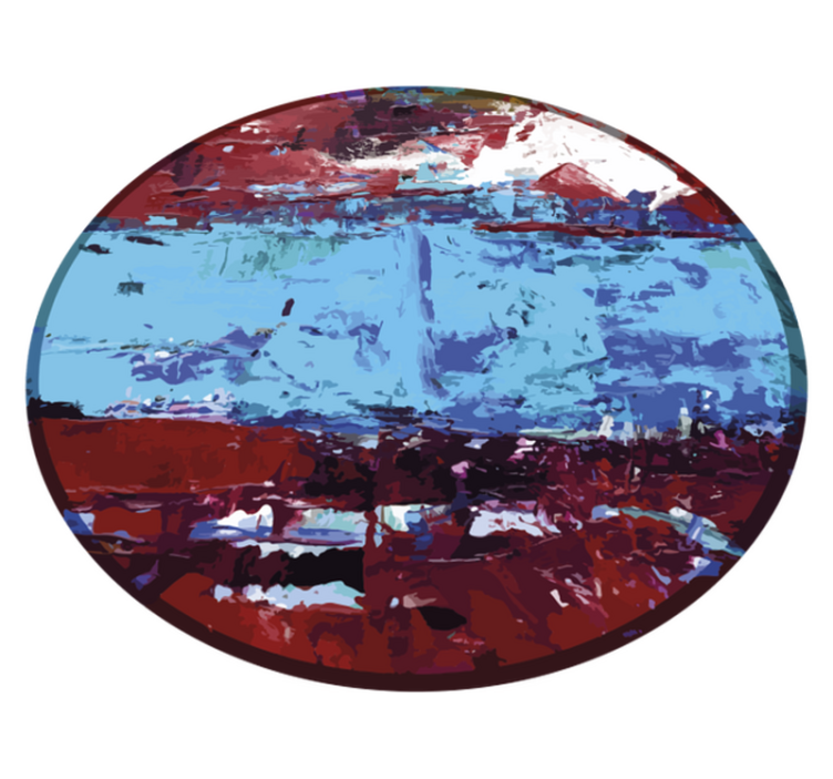 rôzne vzorované vinylové koberce živé geometrické tvary - Tenstickers